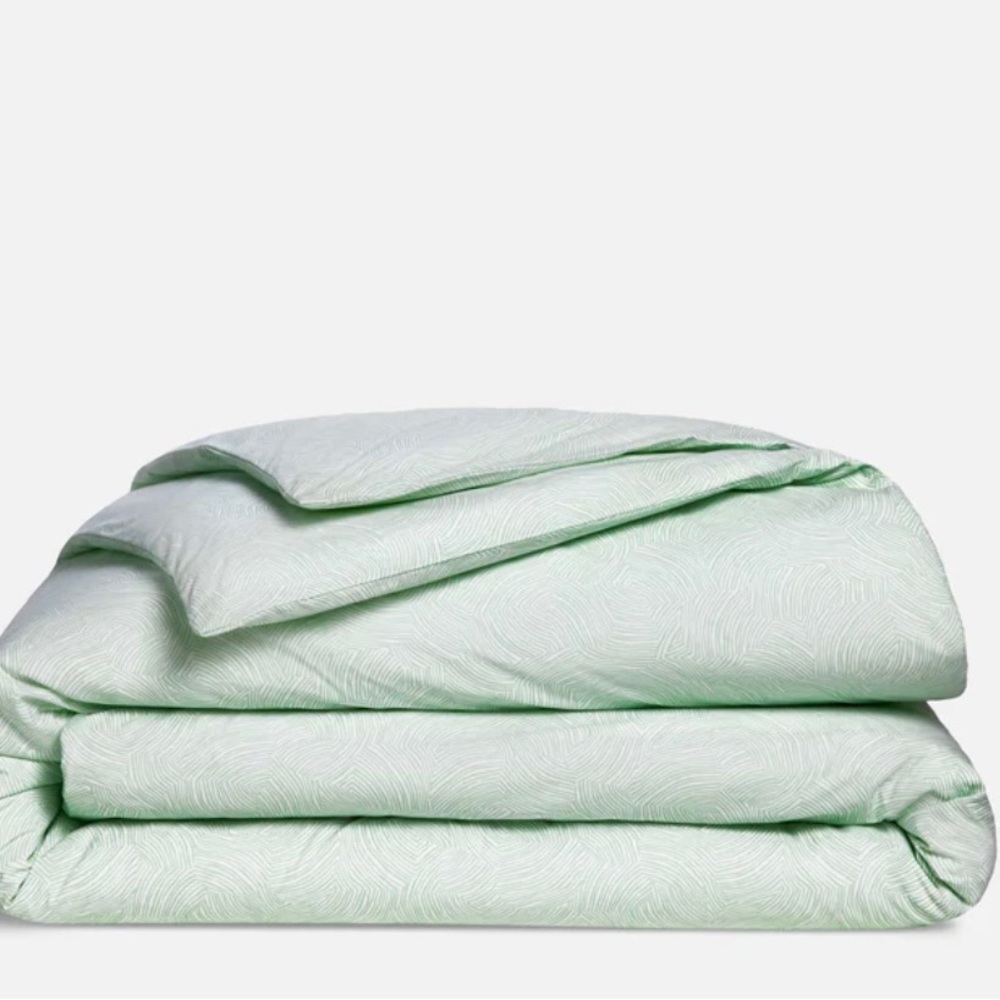Luxe duvet cover Brooklinen full/queen Calm Water Sage